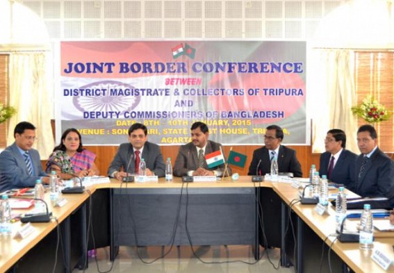 Indo-Bangla border conference : Tripura DMs and Bangladesh DCs talk on border issues; BGB to extend border outpost